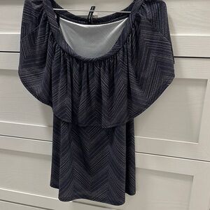 Elegant Black Chevron Blouse